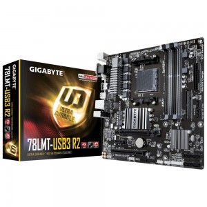 Placa Mae Gigabyte 78LMT-USB3 R2 ( AM3+/ DDR3/ DVI-D/ HDMI) - PN # GA-78LMT-USB3 R2