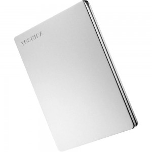 HDD EXTERNO PORTATIL TOSHIBA CANVIO SLIM PRATA  1TB  HDTD310XS3DA