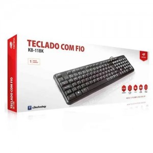Teclado C3TECH USB Padrao KB-11BK Preto