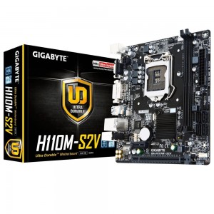 Placa Mae Gigabyte GA-H110M-S2V (1151/DDR4/VGA/microATX) - PN # GA-H110M-S2V
