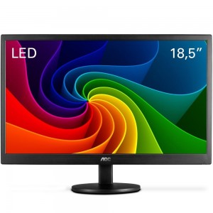 MONITOR 18,5" LED AOC - 200 CD/M2 DE BRILHO - VGA - E970SWNL