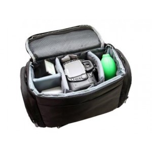 BOLSA GREIKA P/ CAMERA DSLR TAMANHO GRANDE - DIMS 31X18X22CM - COM CAPA DE CHUVA