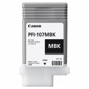 Cartucho de Tinta Canon PFI-107 MBK-130ml (5pçs)-6704B003AA