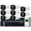 HVR 08 Canais/ 8 Cameras/ Cabo tripolar/ Fonte/ 16 Con. BNC -