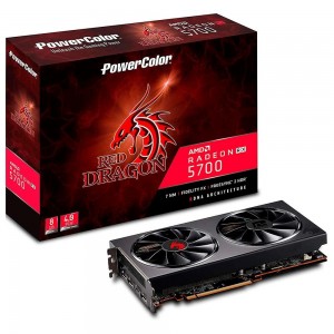 PLACA DE VIDEO POWER COLOR RADEON RED DRAGON RX5700 8GB GDDR6 - AXRX 5700 8GBD6-3DHR/OC