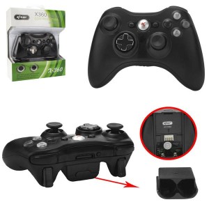 Controle Para Xbox 360 Sem Fio Preto KP-5122A
