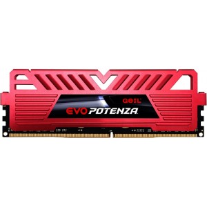 Memoria GEIL Evo Potenza 8G DDR4 3200MHz Vermelha - PN # GAPR48GB3200C16ASC (Red)
