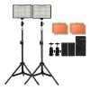 Kit 2x Iluminador Refletor Led Bateria Fotografia Vídeo 11w