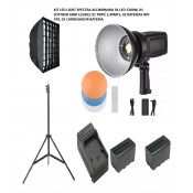 Super KIT Iluminador Luz Contínua Led 200w  softbox bat trip