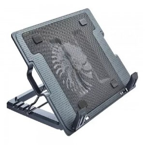 Cooler Notebook Suporte Mesa Base Vertical Na Cor Preta AC166
