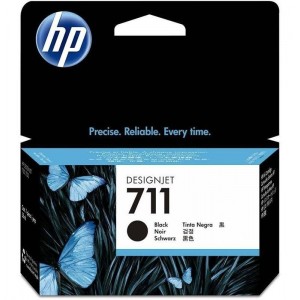 CARTUCHO HP PLOTTER 711 P/ T120 E T520 - PRETO 37ML - CZ129AB