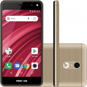 SMARTPHONE POSITIVO TWIST 2 FIT (S509) 8GB TELA 5 CAMERA 5MP DOURADO - 11138814