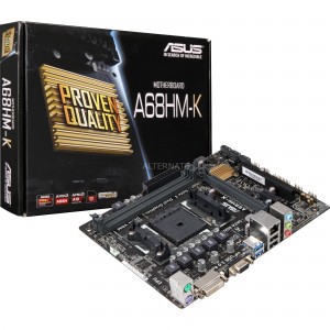 Placa Mae Asus A68HM-K FM2+/DDR3/DVI/VGA/PCIe/mATX - PN # A68HM-K