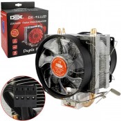 Cooler Game Duplo Fan Com 15 Leds Para CPU Vermelho DX-9115D