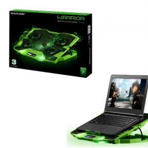 Base Notebook Cooler Warrior Ac292 Gamer Verde Led Master