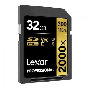 Cartão Lexar Pro SD 32GB 2000X UHS-II