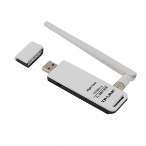 Adaptador Tplink USB Wless N150 1Ant dBi c/ alto ganho des - PN # TL-WN722N