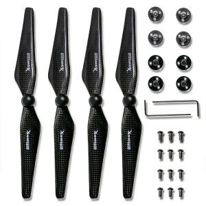 2 Pares de Hélice Fibra de Carbono Phantom 4 9450S Um-P4-Prop-CF UPC 738676506266