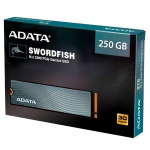 SSD A-Data ASWORDFISH 250GB NVMe M.2 PCIe com Dissipador