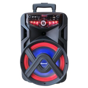 Caixa Som Amplificada Bluetooth 180w Portátil Led 10 Pol Tws 