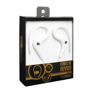 Fone Ouvido Performance SPORTS FLAT C/MICROFONE - BRANCO - PN # 043-0019