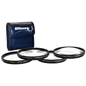 Lente Kit Ultimaxx Profissional HD 58mm Close Up Macro Lenses Filter +1 +2 +4 +10