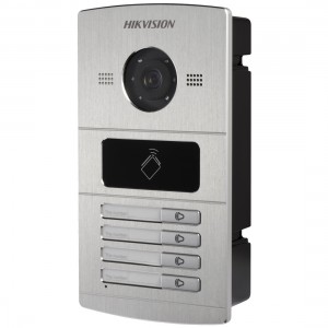 Sistema de Interfone IP com Câmera 1.3mp 720p 4 Teclas - PN # DS-KV8402-IM