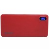 Carregador Portatil Power Bank 1 Porta USB Display Led Bateria 10000mAh Celular Tablet e Cabo USB V8 Vermelho EXBOM PB-M81