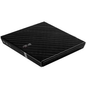 Gravador DVD ASUS Externo Slim Preto 8X SDRW08D2SU Com Log - PN # SDRW08D2SU