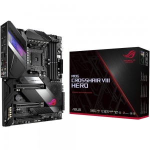 Placa Mae Asus ROG CROSSHAIR VIII HERO AM4/DDR4/M2/RGB/ATX/3Ger - PN # ROG CROSSHAIR VIII HERO - 3a Ger