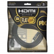 Cabo HDMI PIX Flat Gold - 2.0 4k hdr 19p 5m - PN # 018-5025