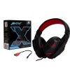 Headphone Gamer Com Microfone Super Bass Vermelho Kp-397