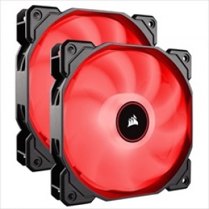 KIT FAN COOLER DUAL CORSAIR AF140 LED VERMELHO - CO-9050089-WW 
