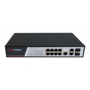 Switch Hikvision 8 PoE 100M Base-T 2 gigabit combo ports - PN # DS-3E2310P