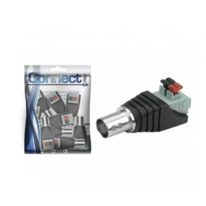 Conector borne - bnc femea 75 ohms borne - engate rapido - PN # 062-0299