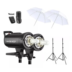 Kit 2x Tocha Godox Sk400 Ii Digital P/ Estúdio 800w 110v Nfe