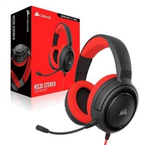 Headset Corsair HS35  RED PC PS4 XBOX One Switch