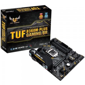 Placa Mae Asus TUF B360M-PLUS Gam 1151/DDR4/HDMI/DVI-D/M.2/mATX - PN # TUF B360M-PLUS Gaming/BR