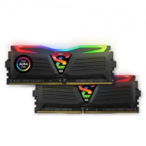 Mem GEIL SUPERLUCE 8GB DDR4 3000MHz Preta RGB