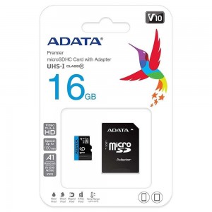 Cartão de Memória Adata AUSDH16GUICL10 16GB MicroSDHC