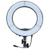 LED RING LIGHT - COM DIFUSORES BRANCO E AMARELO - 256LEDS - 5200LUX - 48,5CM DIAMETRO