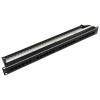 Patch Panel NEXANS CAT5e 24 portas PCB 1U Preto - PN # N500.204-B