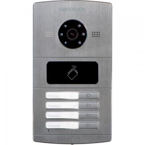 Sistema de Interfone IP com Câmera 1.3mp 720p 4 Teclas - PN # DS-KV8402-IM