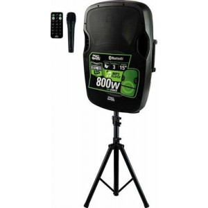 Caixa Amplificada 15' 800w Lp C/microfone E Tripe Probass