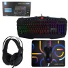 Kit Teclado, Mouse, Mouse Pad e Headset Gamer Kane Chroma Led HOOPSON TPC-051