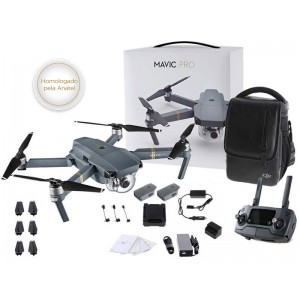 Drone DJI MAVIC PRO FLY MORE COMBO Nacional ANATEL 3 baterias CP.PT.000648