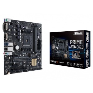 Placa Mãe Asus# Prime A320M-C AM4/DDR4/HDMI/DVI/M2/mATX - PN # PRIME A320M-C
