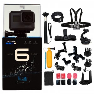 Filmadora GoPro HERO6 + tudo que você precisa Kit 