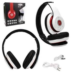 Headphone Bluetooth SD Card FM Branco Dex B-65