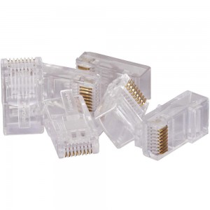 Conector RJ45 Macho Fortrek CAT5E ( PACOTE c/10 ) - PN # 57976